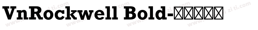 VnRockwell Bold字体转换